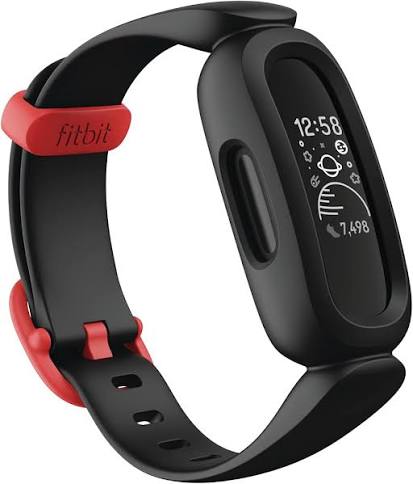Fitbit Ace 3 Activity Tracker for Kids 6+, Black/Racer Red