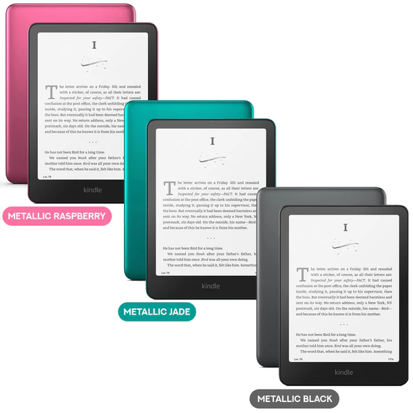 Amazon Kindle Paperwhite Signature Edition 32GB (2024) Metallic Black, Metallic Jade & Metallic Raspberry β Bulk Wholesale Offer